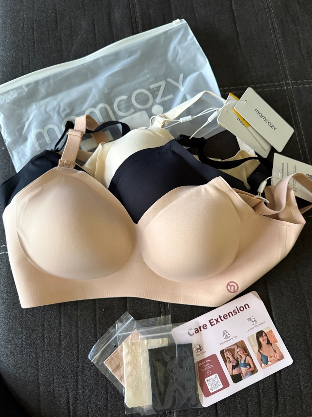🆕 Seamless Maternity/Nursing Bra - Nude/Black/Beige 🆕